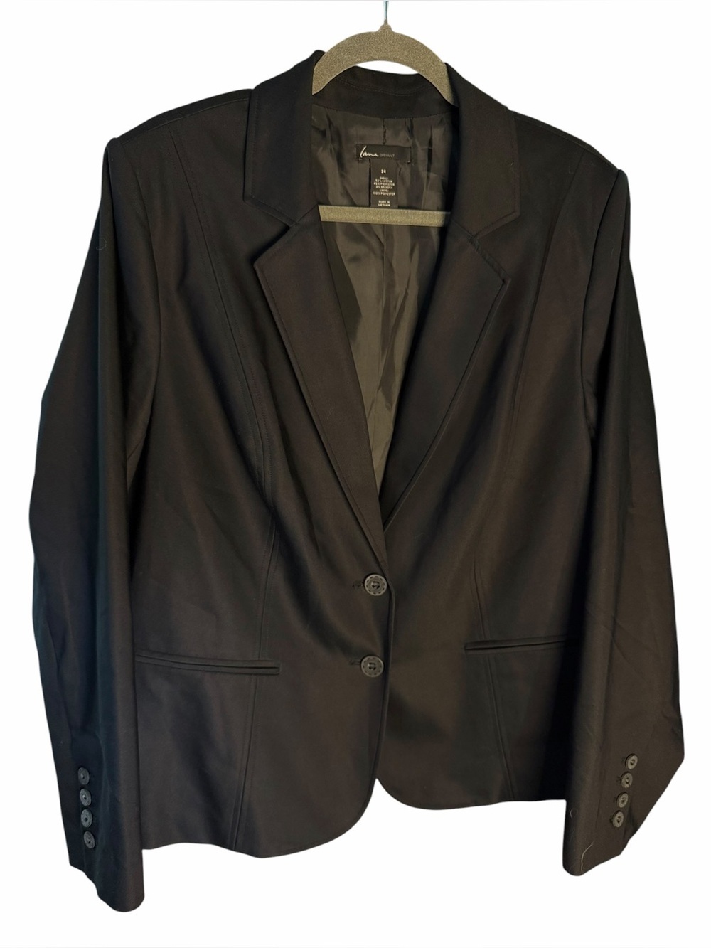 Lane Bryant Twill 2 Button Blazer